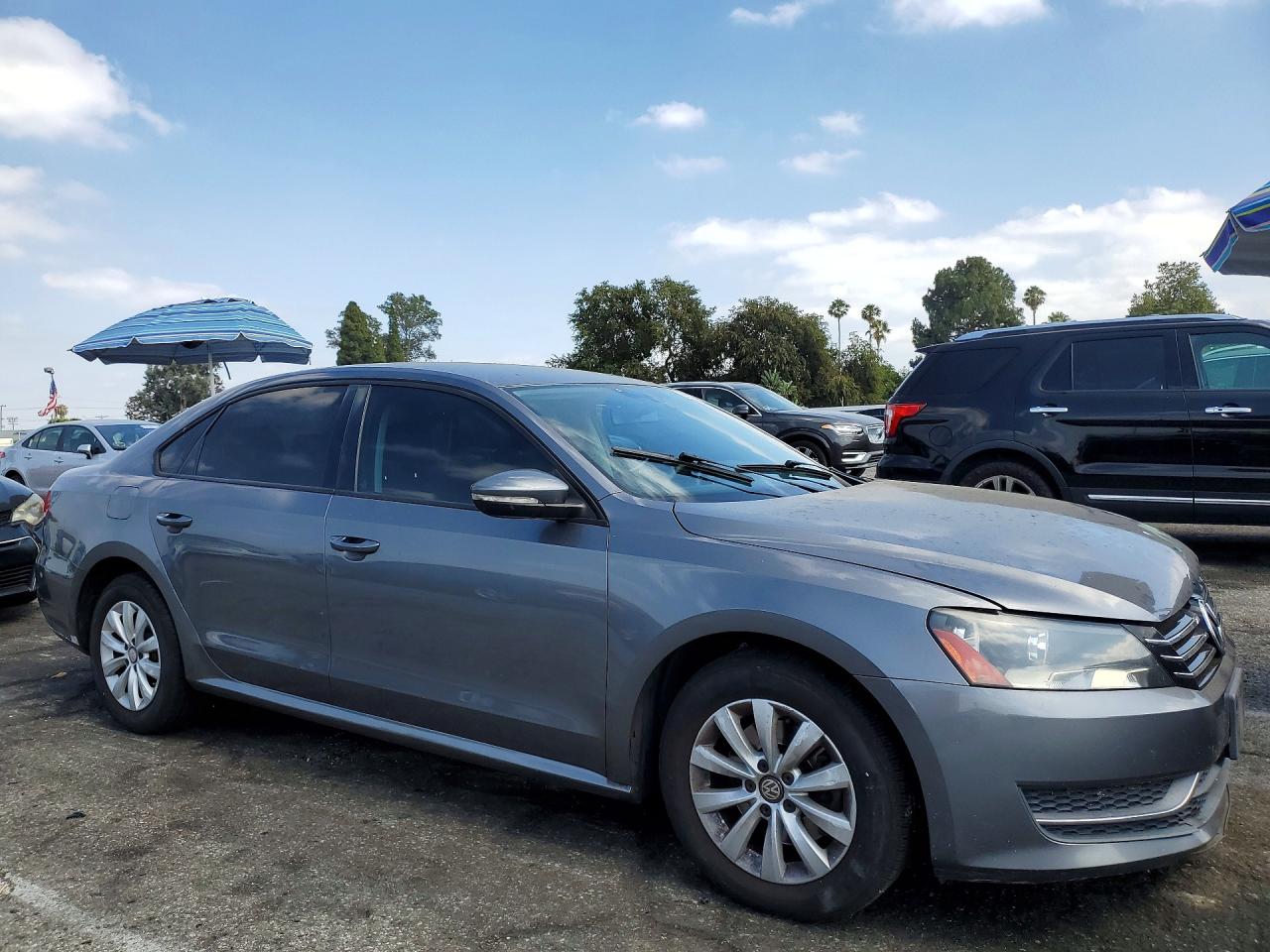2012 Volkswagen Passat S Gray vin: 1VWAP7A38CC011037