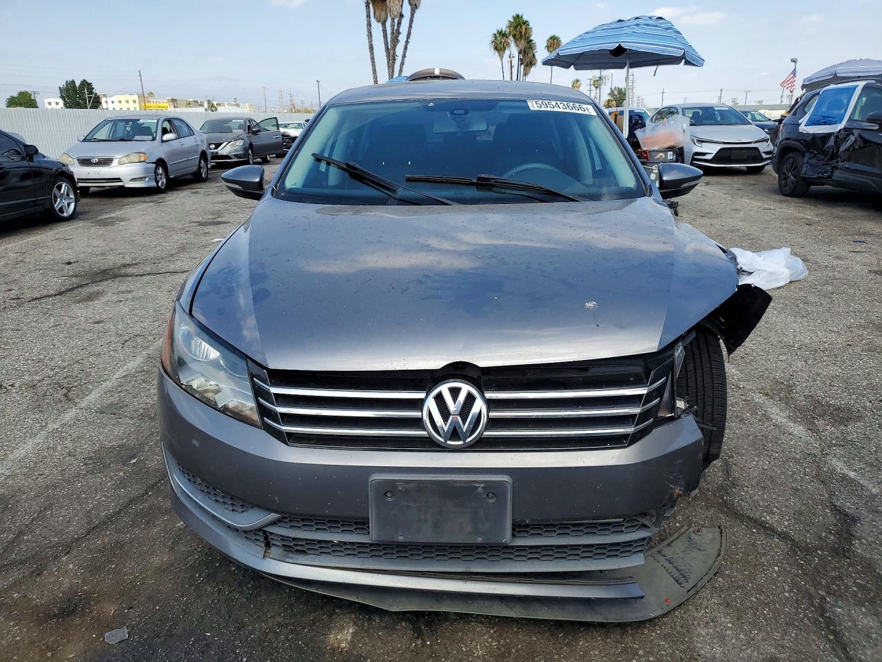 2012 Volkswagen Passat S Gray vin: 1VWAP7A38CC011037