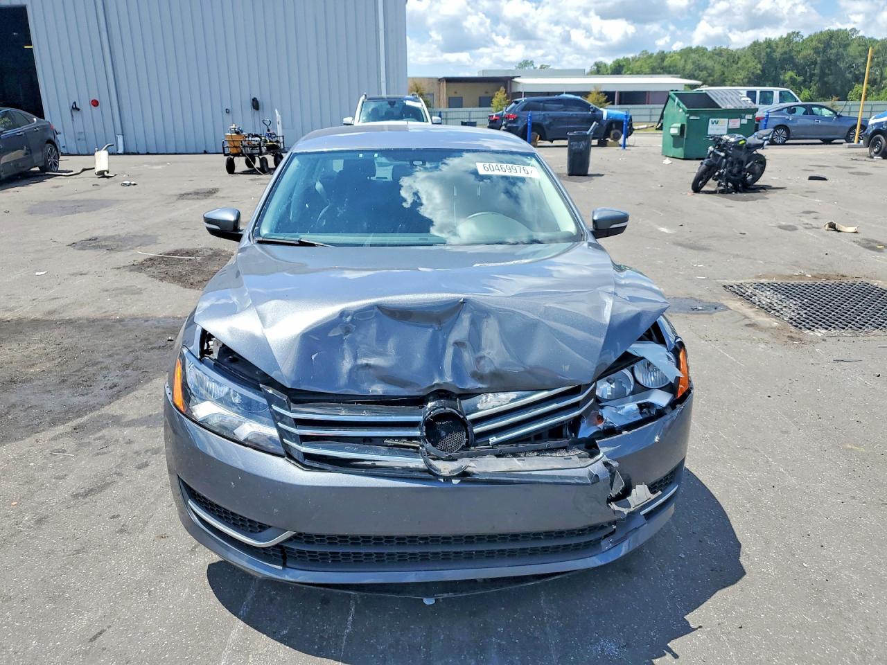 2013 Volkswagen Passat S Gray vin: 1VWAP7A38DC005658