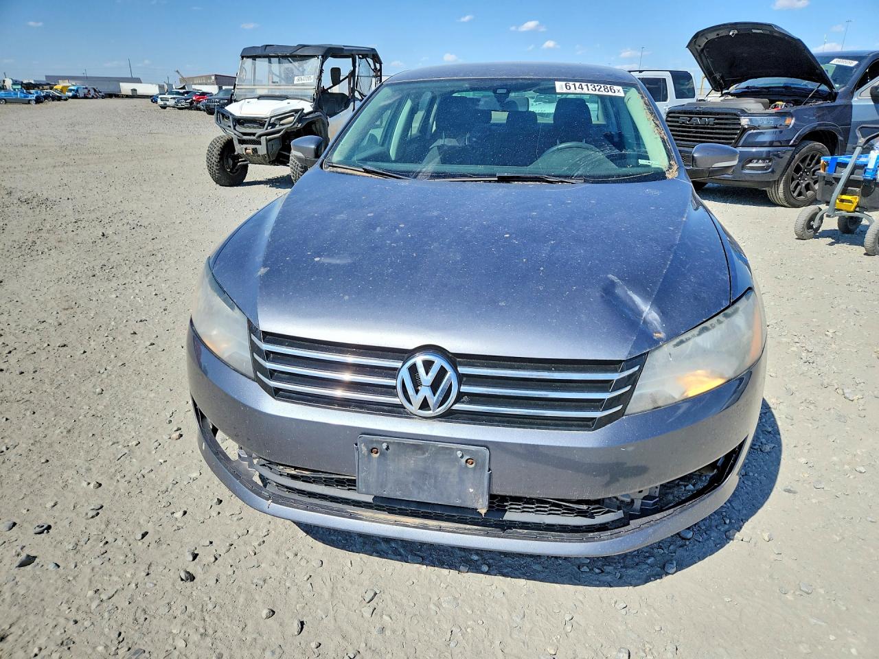 2013 Volkswagen Passat S Gray vin: 1VWAP7A38DC012531