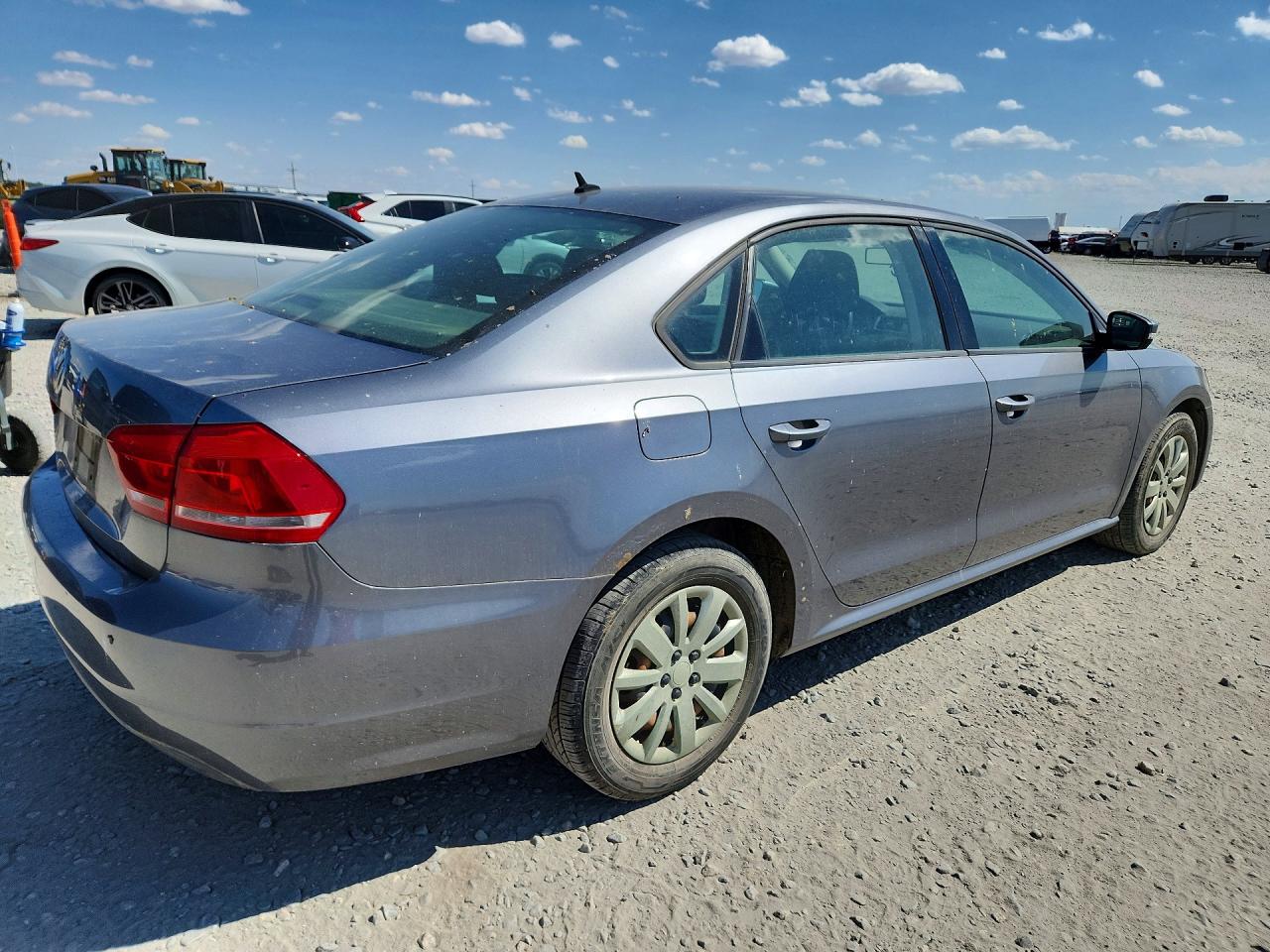 2013 Volkswagen Passat S Gray vin: 1VWAP7A38DC012531