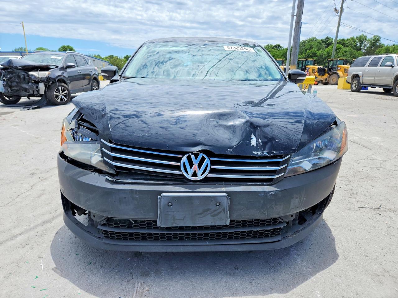 2013 Volkswagen Passat S Черный vin: 1VWAP7A38DC041768