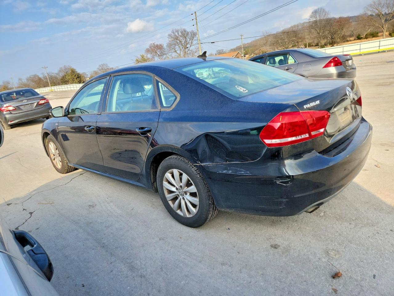 2013 Volkswagen Passat S Black vin: 1VWAP7A38DC145726