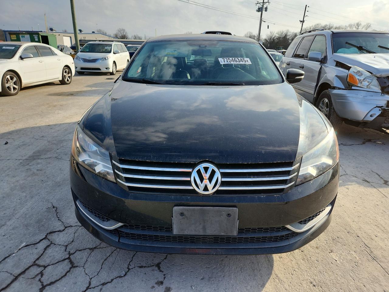 2013 Volkswagen Passat S Black vin: 1VWAP7A38DC145726