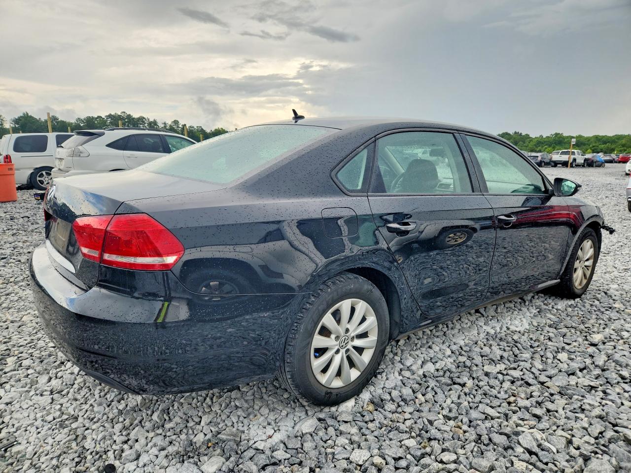 2012 Volkswagen Passat S Black vin: 1VWAP7A39CC005294