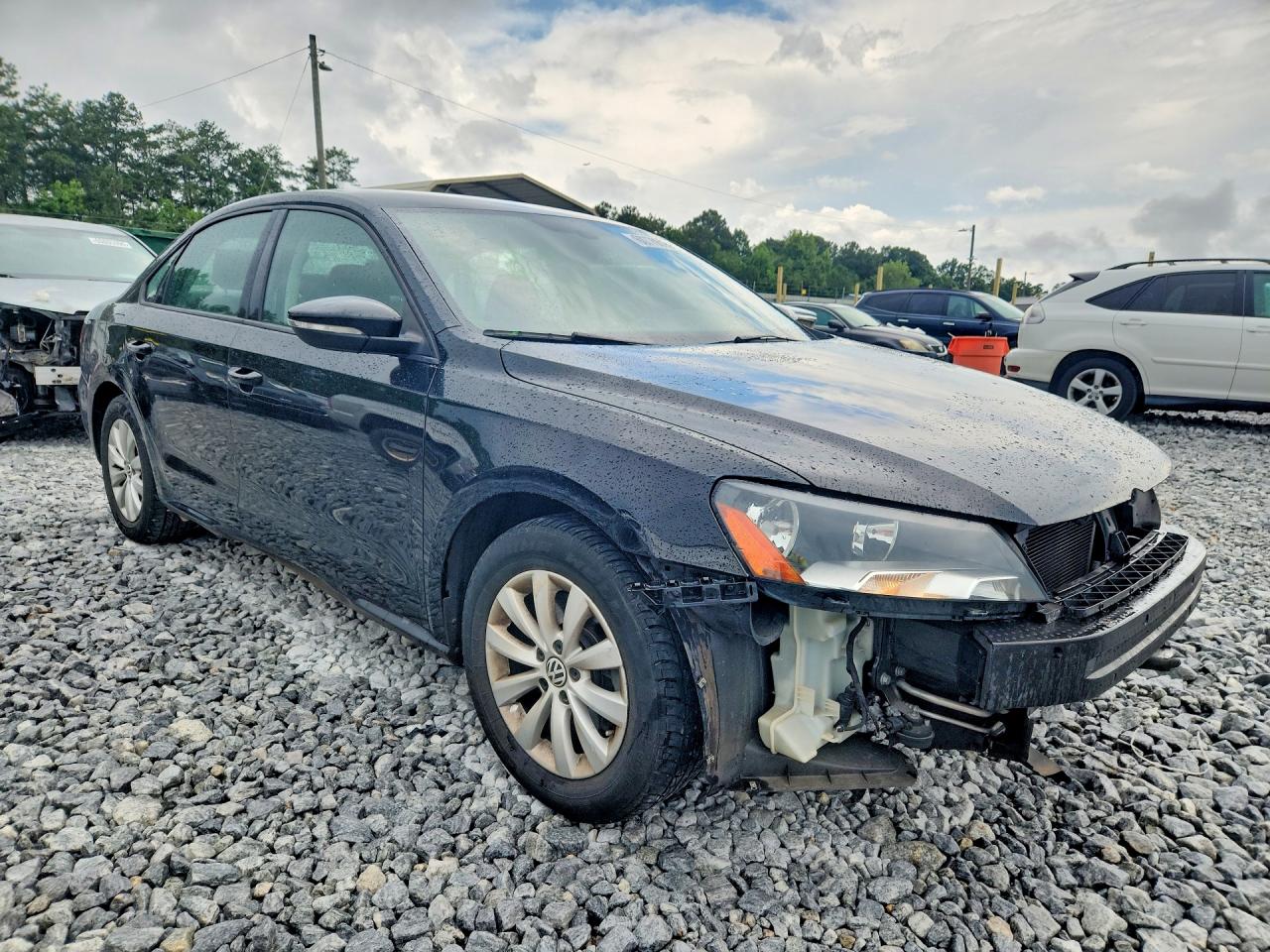 2012 Volkswagen Passat S Black vin: 1VWAP7A39CC005294