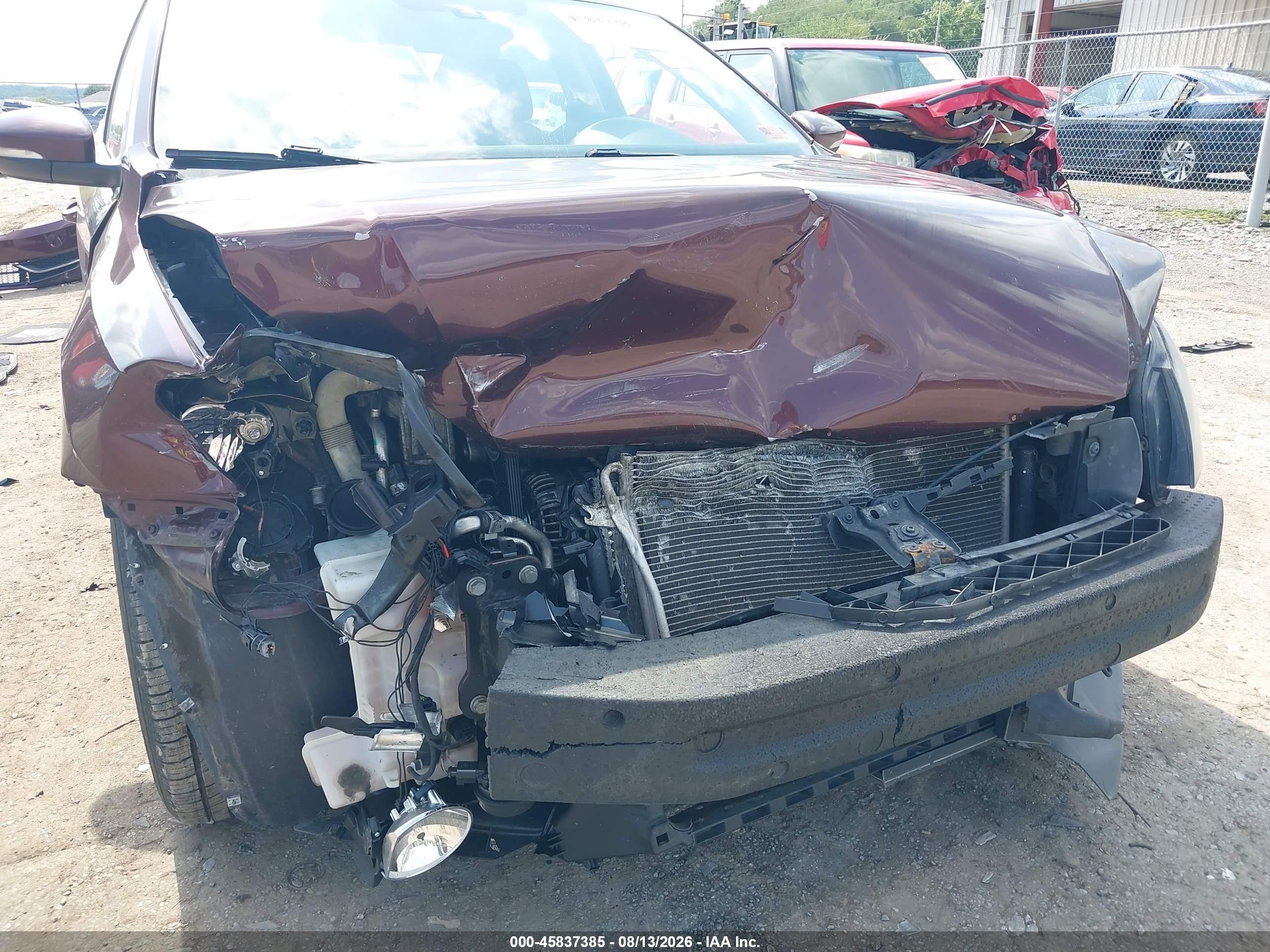 2012 Volkswagen Passat 2.5l S Бордовый vin: 1VWAP7A39CC070257