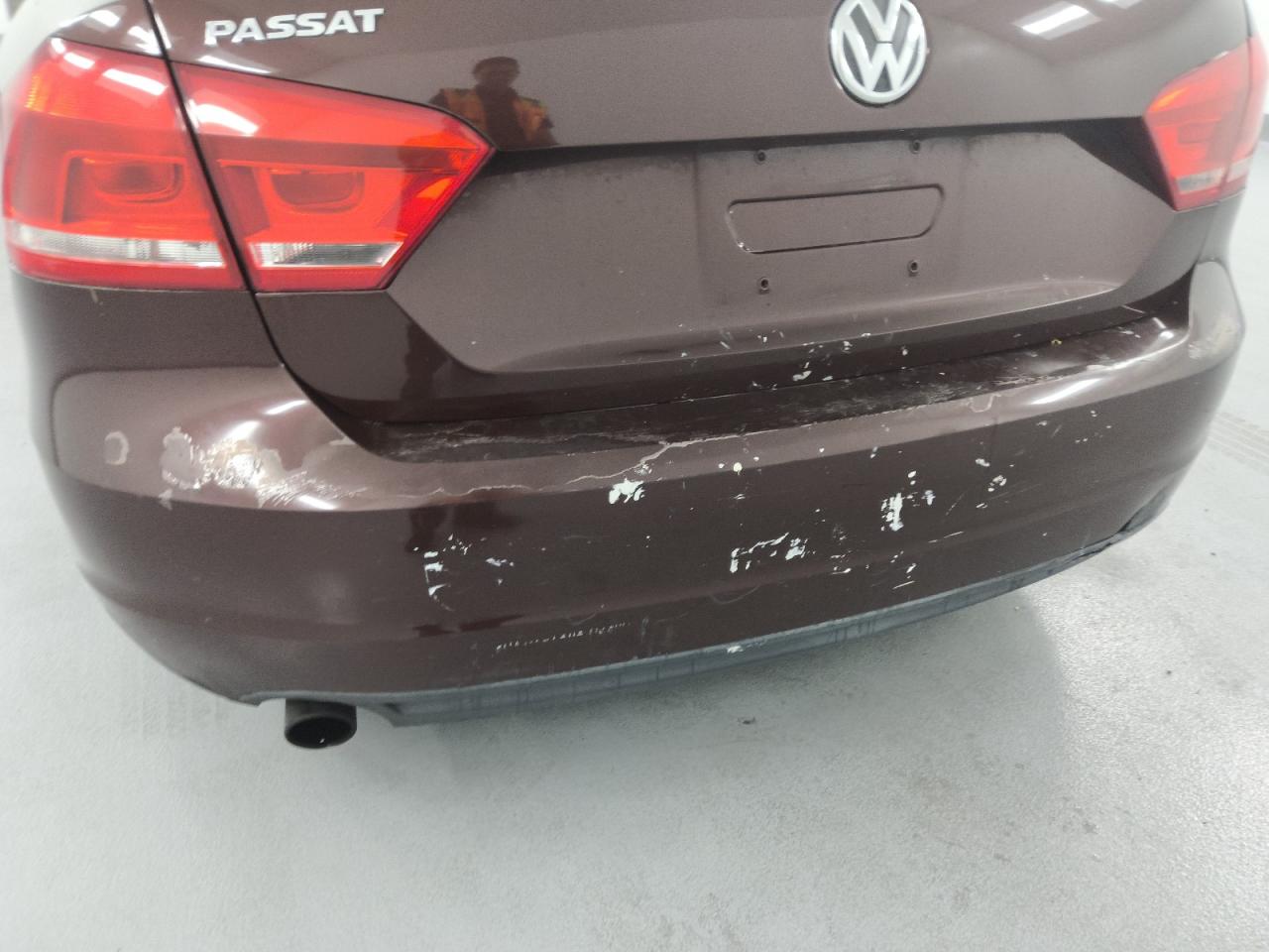 2013 Volkswagen Passat S Burgundy vin: 1VWAP7A39DC052052 Damage: Rear Bumper, Multiple Dents/Paint Damage, 2