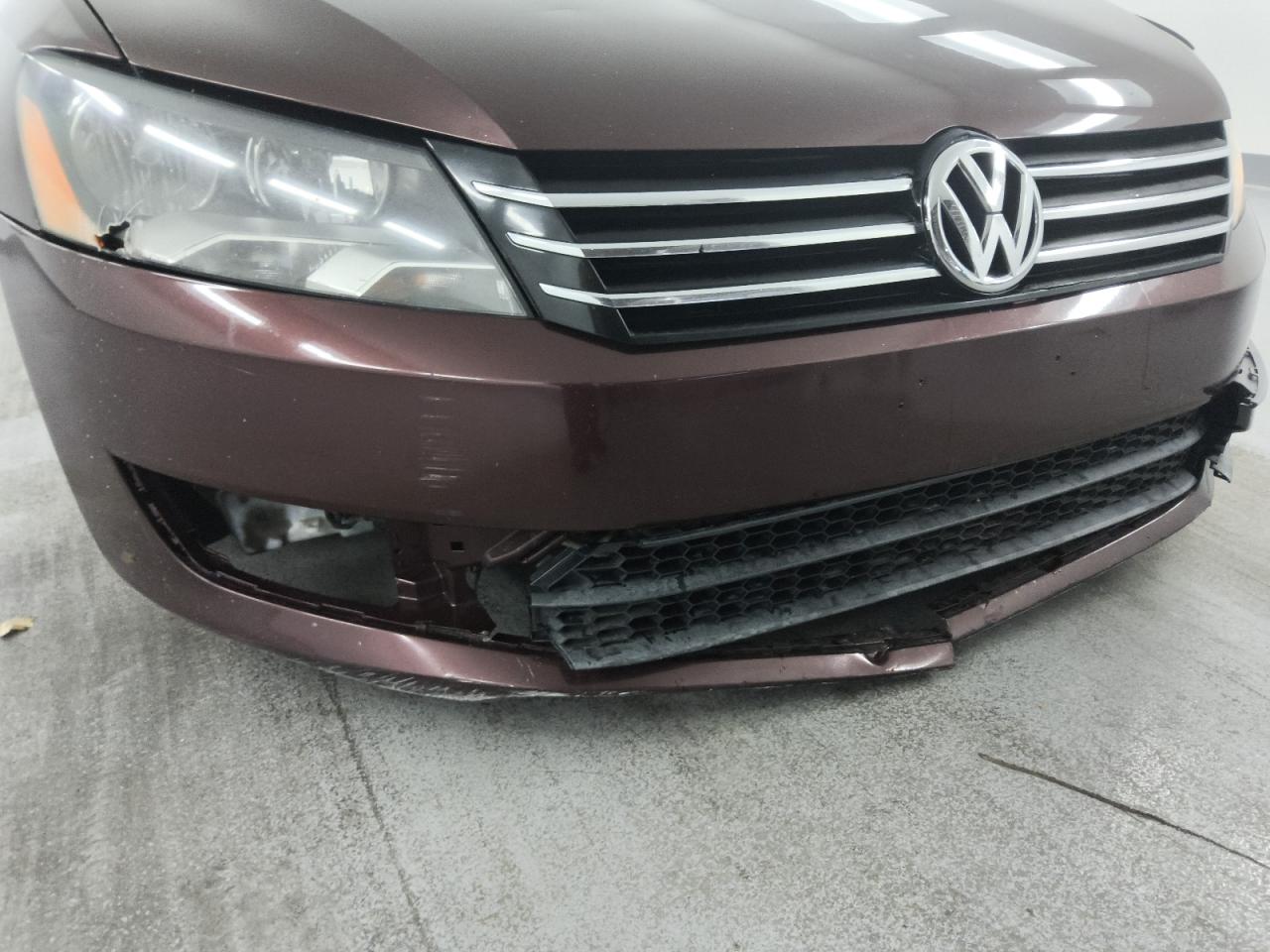 2013 Volkswagen Passat S Burgundy vin: 1VWAP7A39DC052052 Damage: Front Bumper, Scraped, > 12 Inches