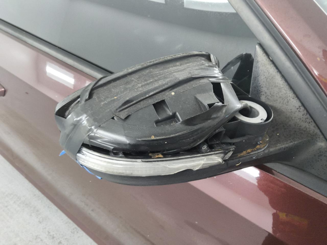 2013 Volkswagen Passat S Burgundy vin: 1VWAP7A39DC052052 Damage: Rf Mirror Cover, Broken, Replacement Required