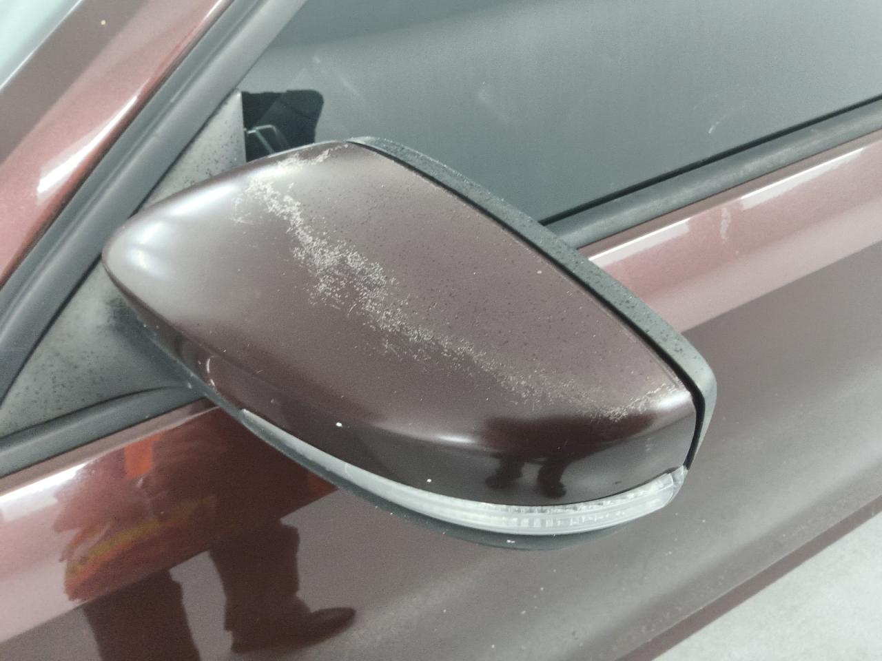2013 Volkswagen Passat S Burgundy vin: 1VWAP7A39DC052052 Damage: Lf Mirror Cover, Peeling, 6 To 7 Inches
