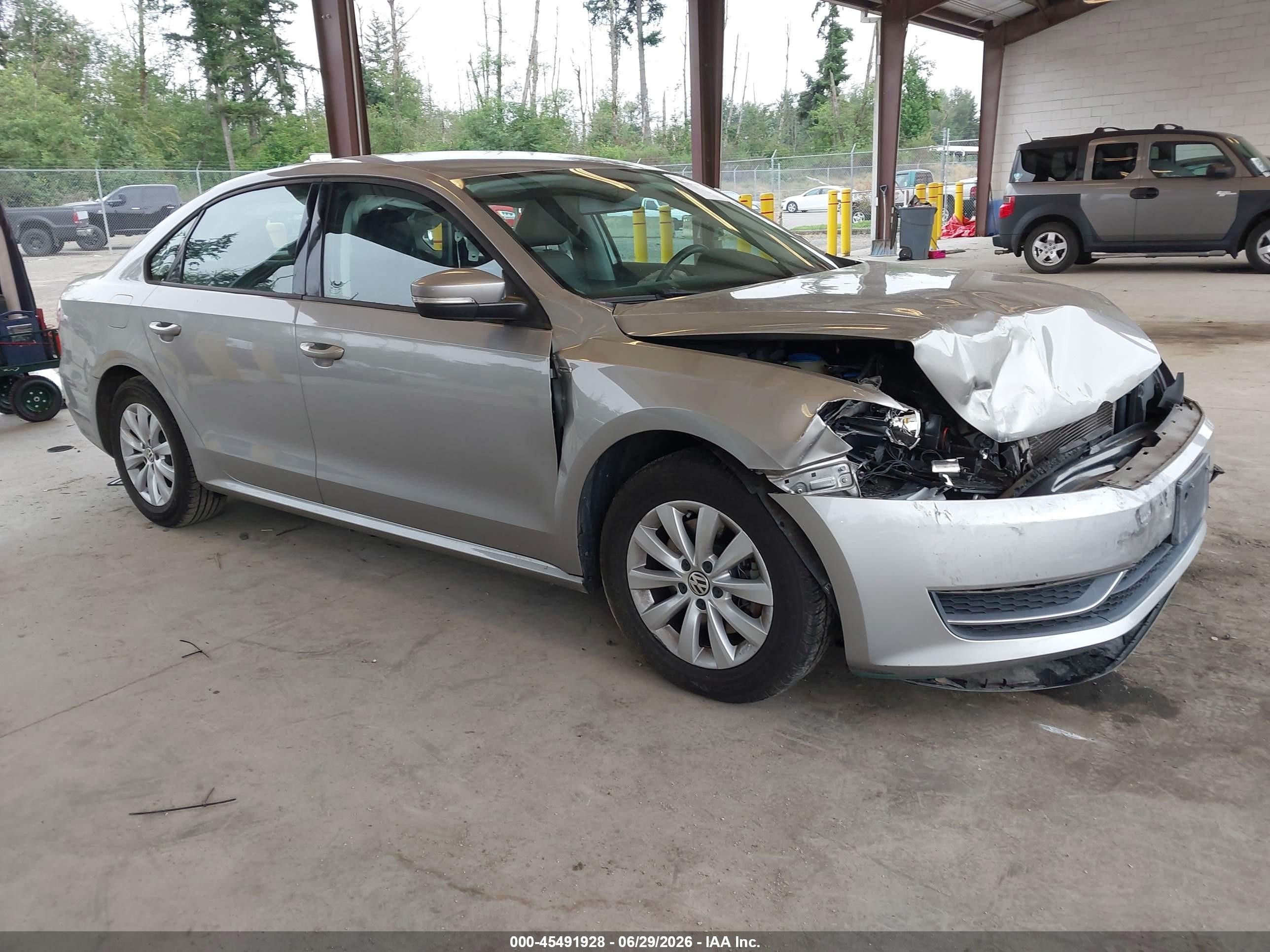 2014 Volkswagen Passat 2.5l Wolfsburg Edition Серый vin: 1VWAP7A39EC020106