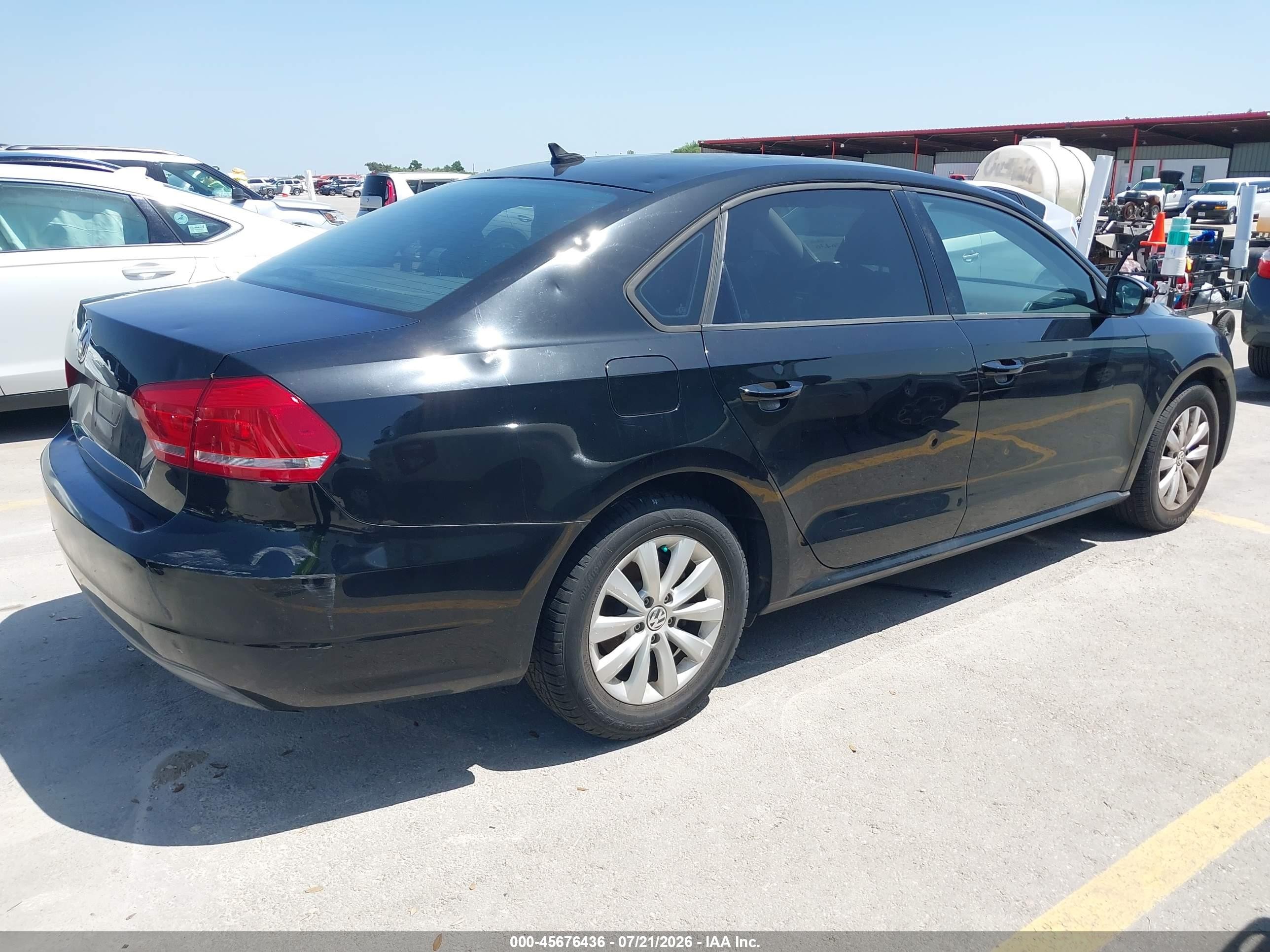 2014 Volkswagen Passat 2.5l Wolfsburg Edition Black vin: 1VWAP7A39EC021725