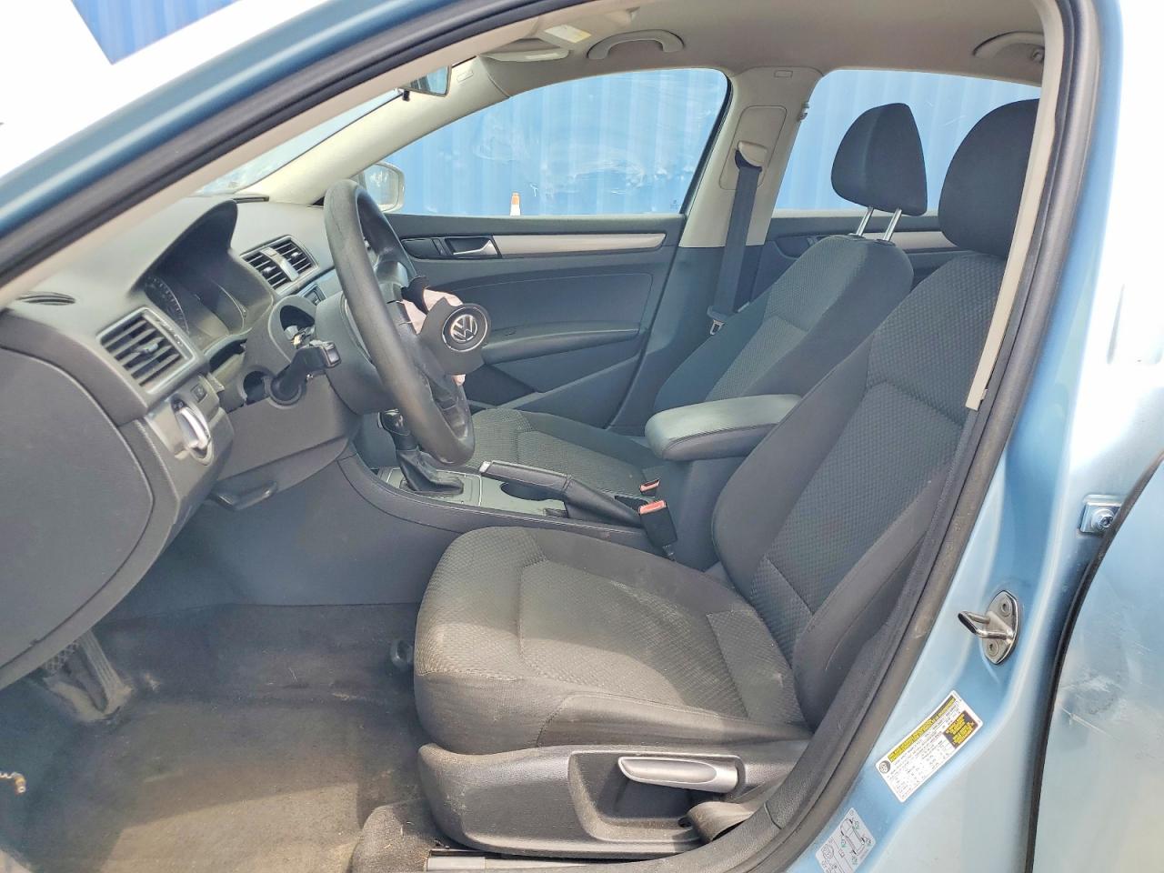 2012 Volkswagen Passat S Blue vin: 1VWAP7A3XCC040278