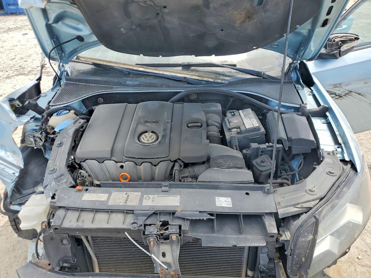 2012 Volkswagen Passat S Blue vin: 1VWAP7A3XCC040278