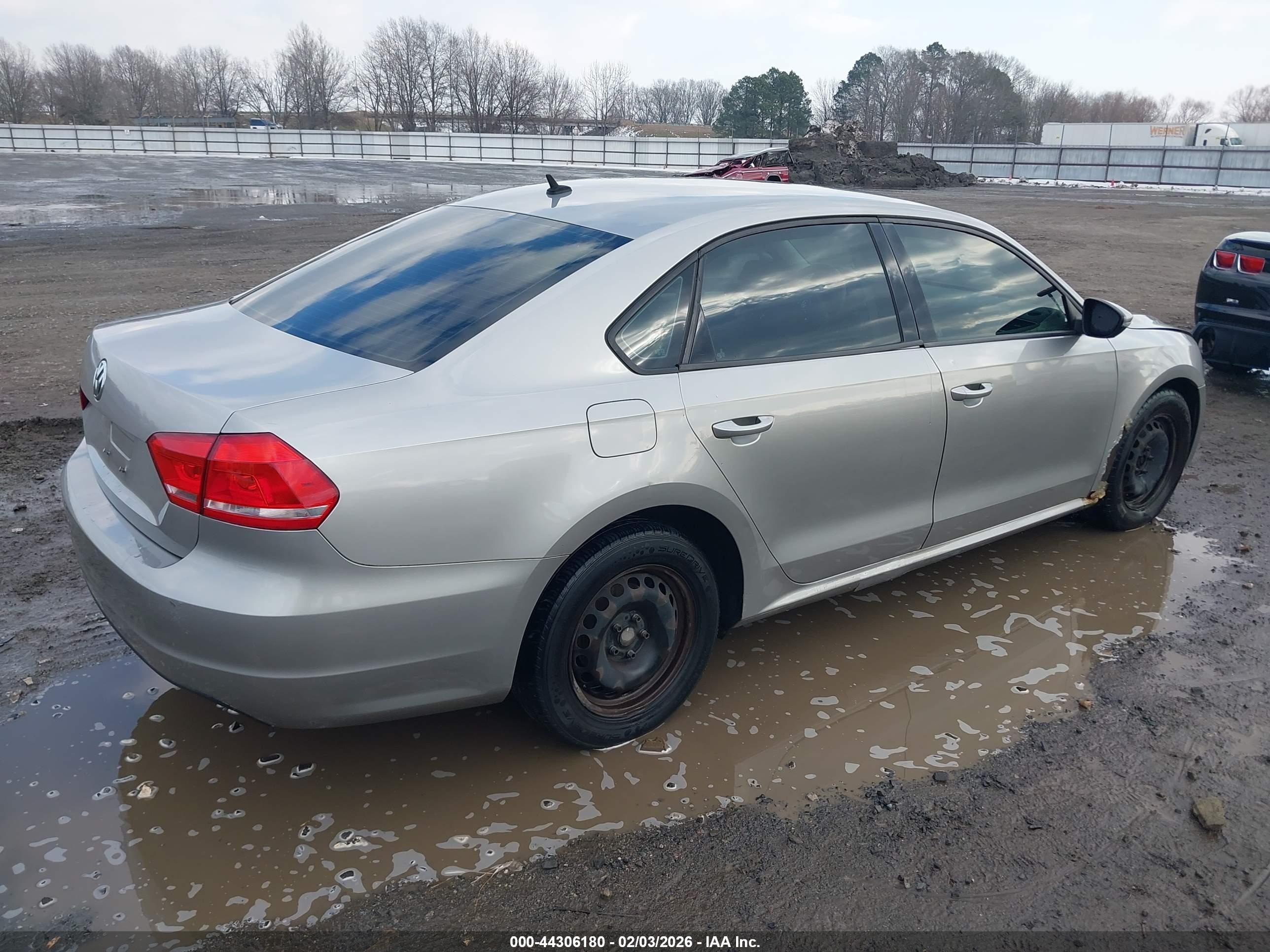 2012 Volkswagen Passat 2.5l S Gray vin: 1VWAP7A3XCC069263
