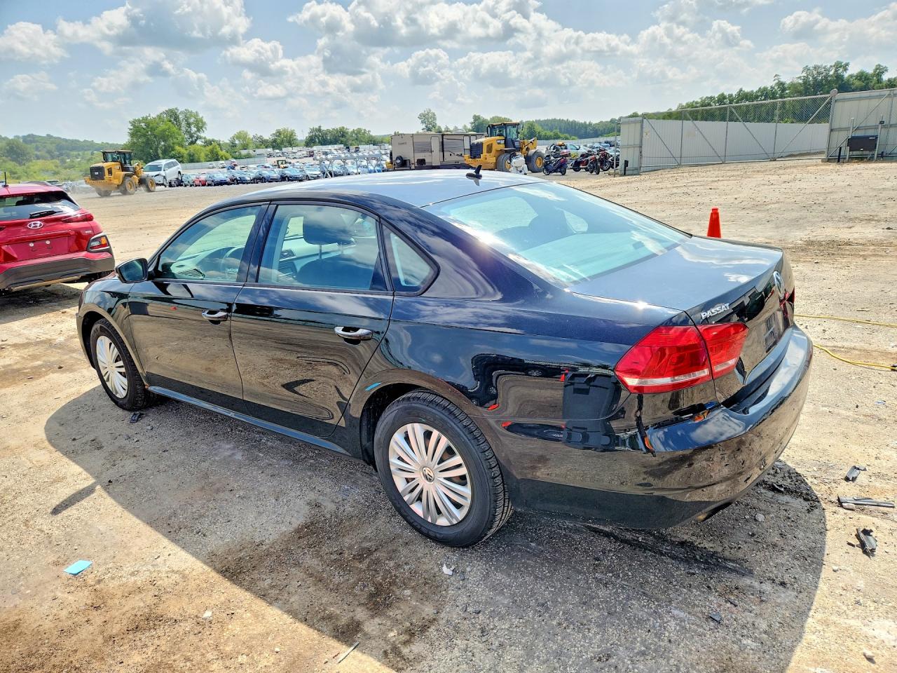 2014 Volkswagen Passat S Black vin: 1VWAS7A30EC111540