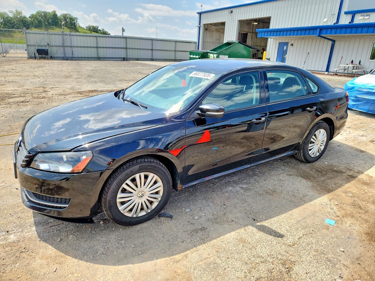 2014 Volkswagen Passat S Black vin: 1VWAS7A30EC111540