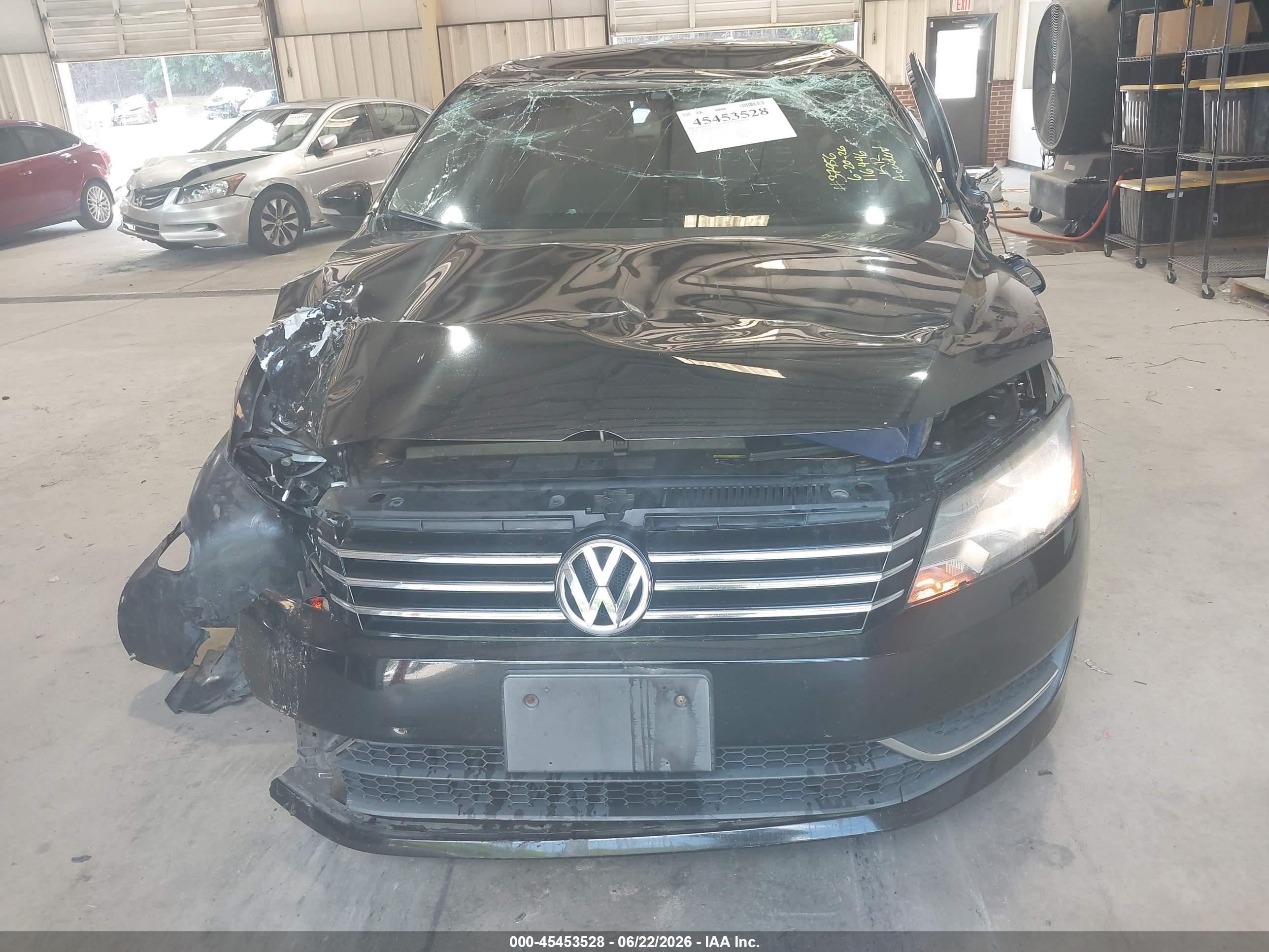 2014 Volkswagen Passat 1.8t Wolfsburg Edition Black vin: 1VWAS7A30EC116446