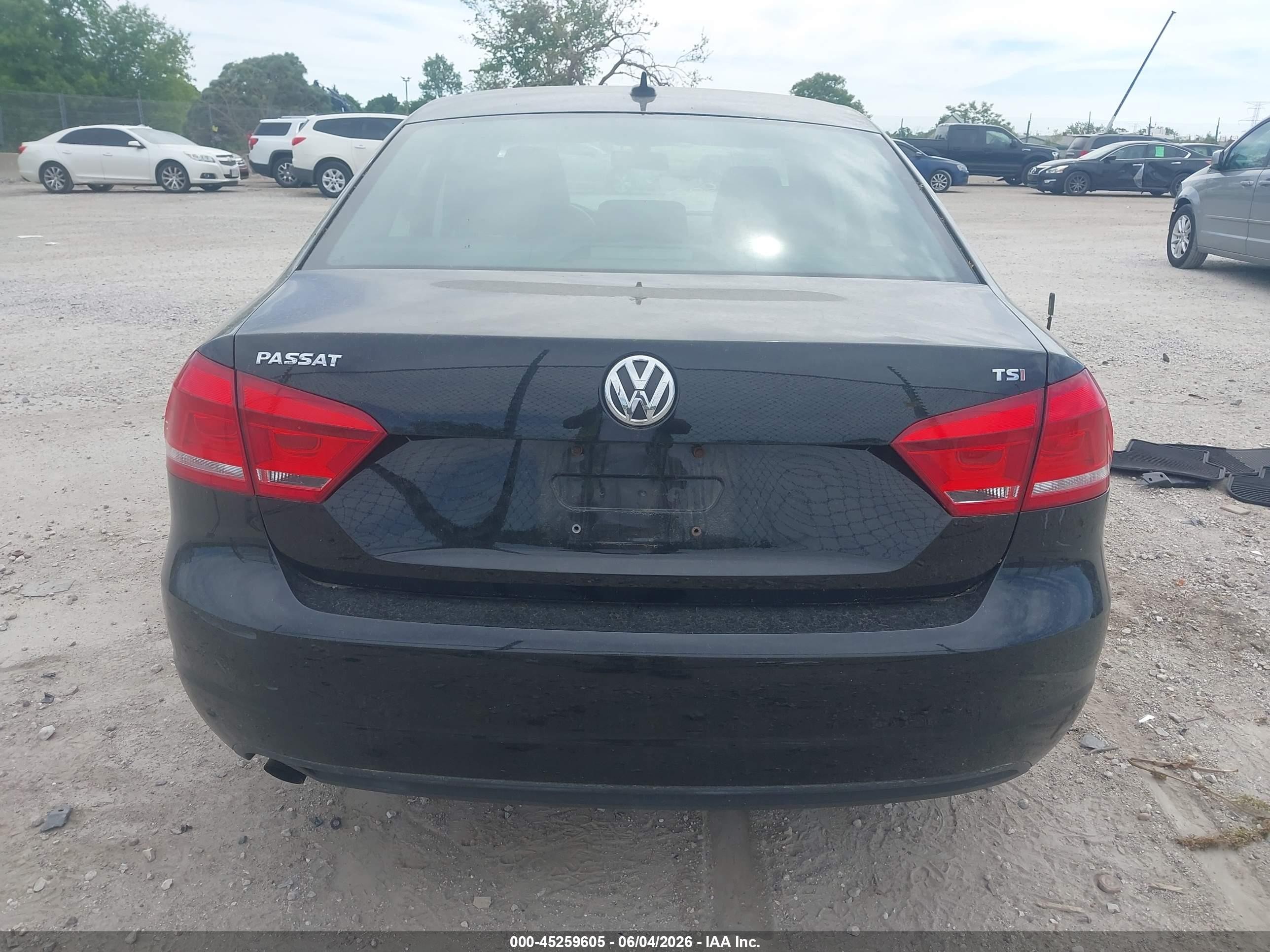 2015 Volkswagen Passat 1.8t Limited Edition Black vin: 1VWAS7A30FC078198