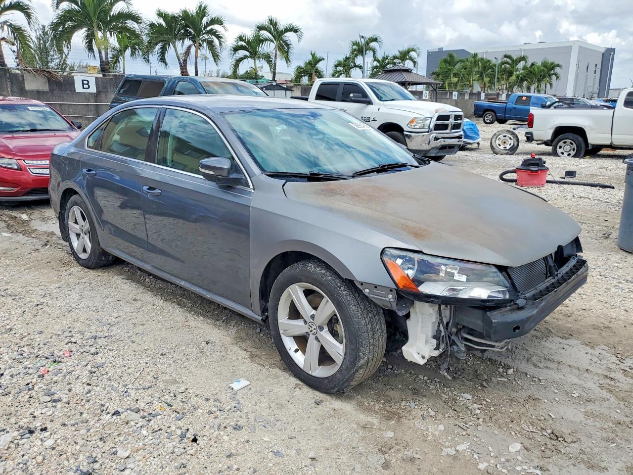 2015 Volkswagen Passat S Gray vin: 1VWAS7A30FC080534