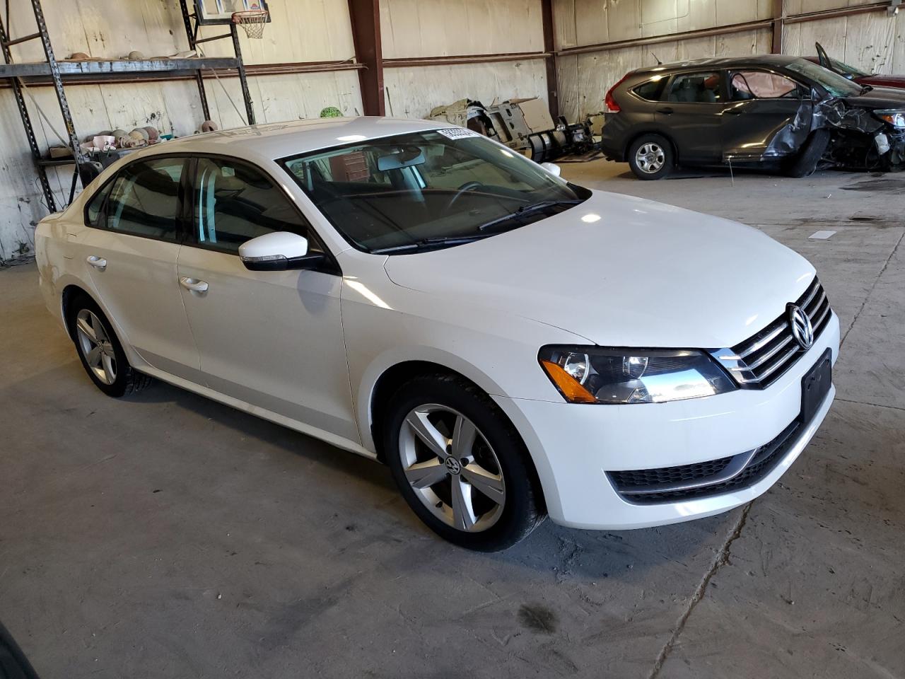 2014 Volkswagen Passat S White vin: 1VWAS7A31EC033513