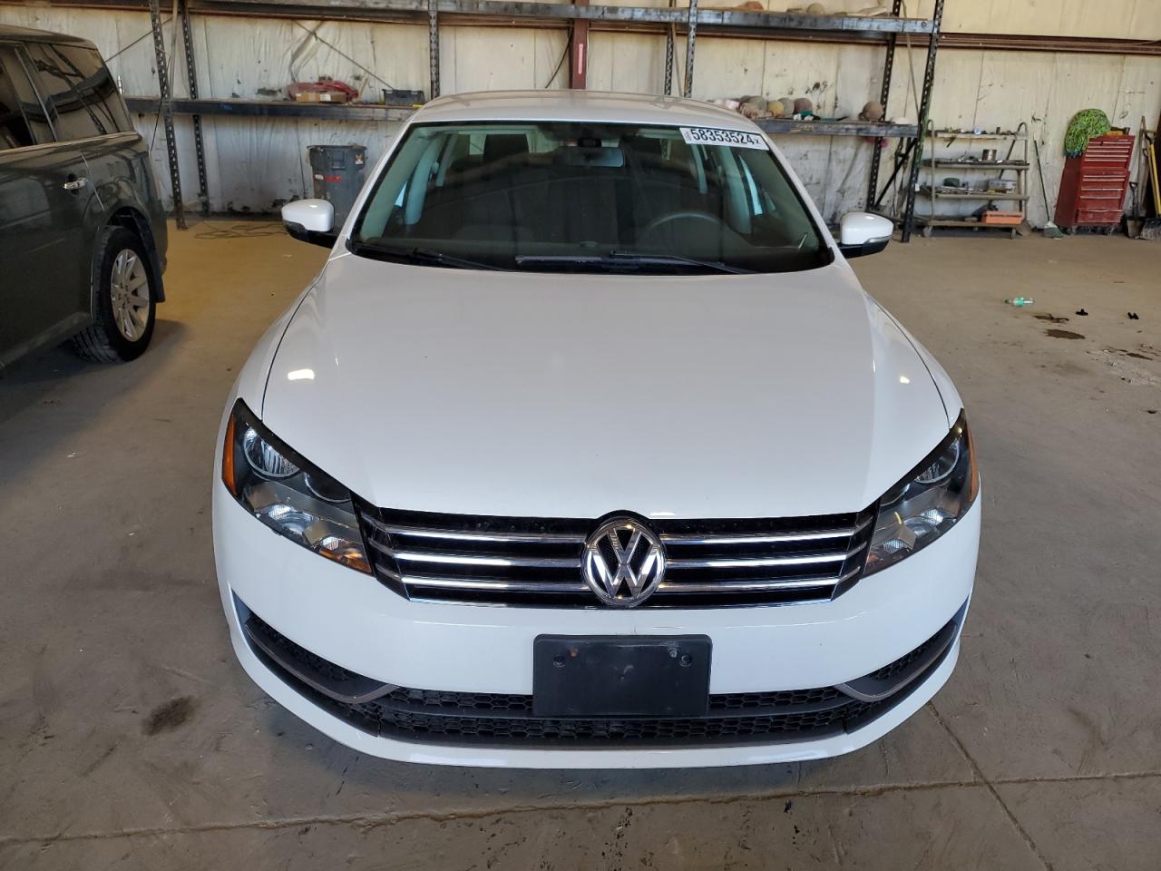 2014 Volkswagen Passat S White vin: 1VWAS7A31EC033513