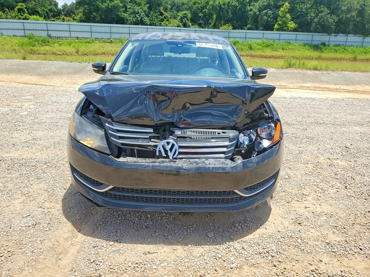 2014 Volkswagen Passat S Black vin: 1VWAS7A31EC106718