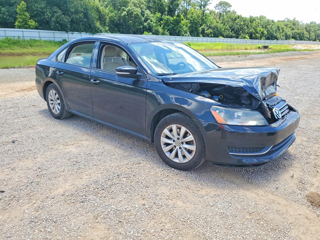 2014 Volkswagen Passat S Black vin: 1VWAS7A31EC106718