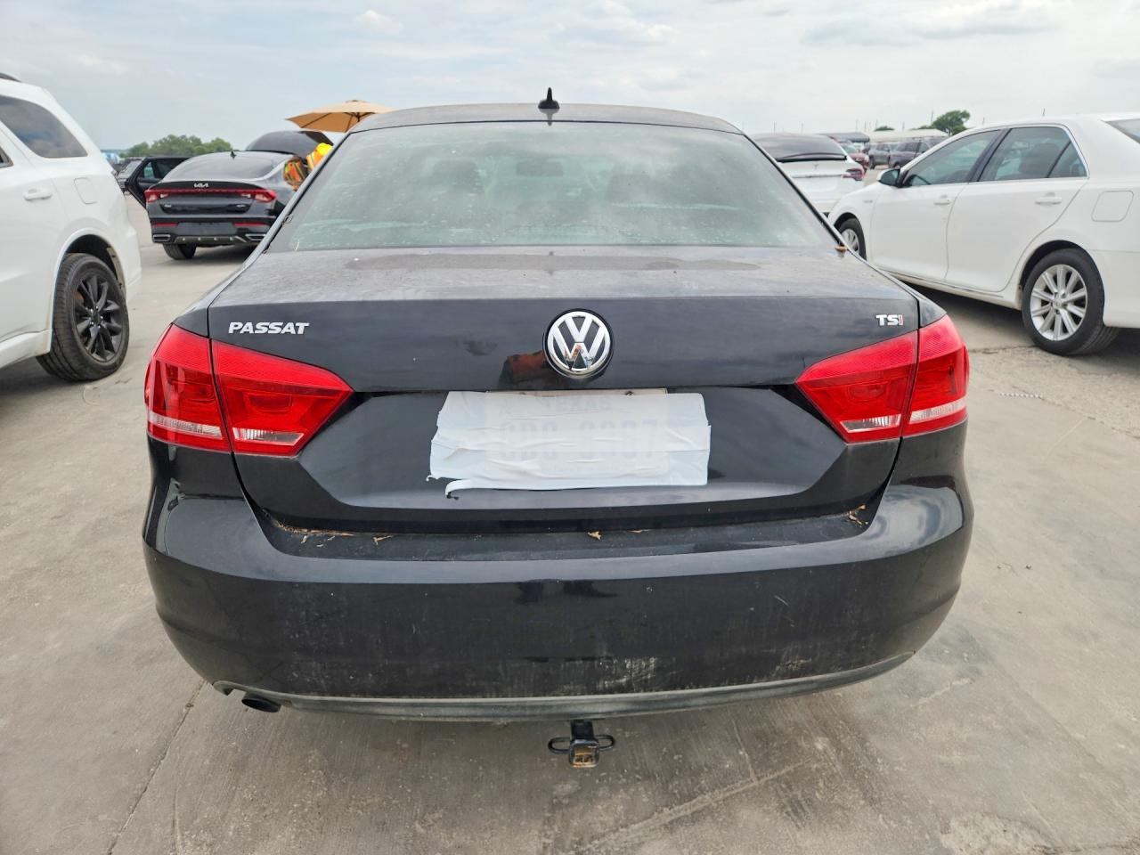 2014 Volkswagen Passat S Black vin: 1VWAS7A31EC120795