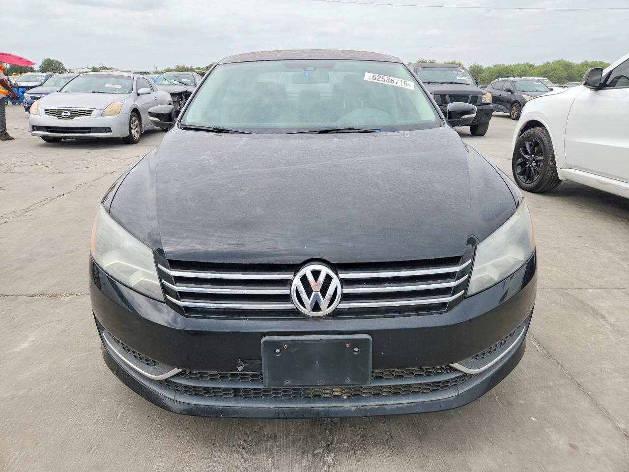 2014 Volkswagen Passat S Black vin: 1VWAS7A31EC120795