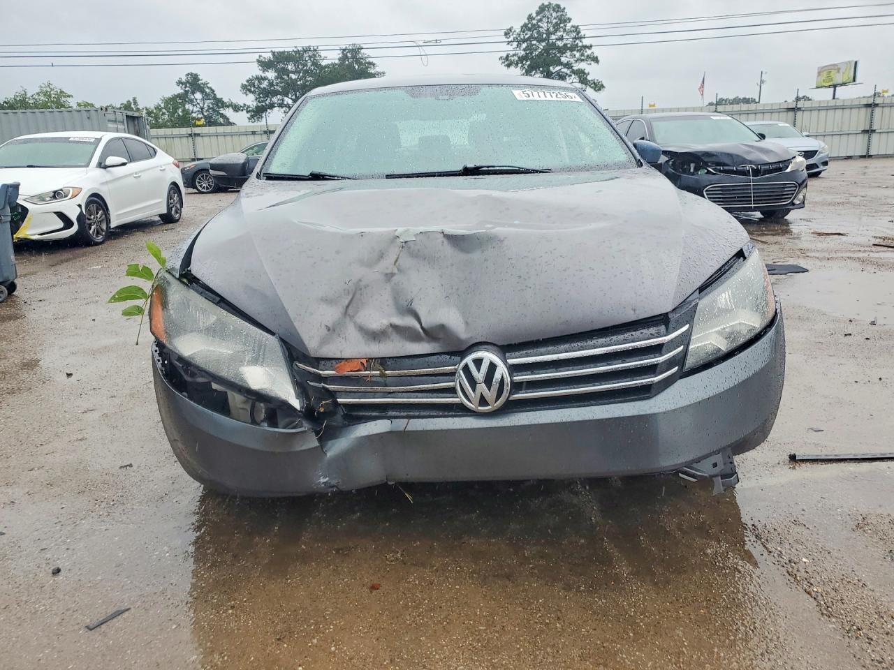 2015 Volkswagen Passat S Gray vin: 1VWAS7A31FC070742