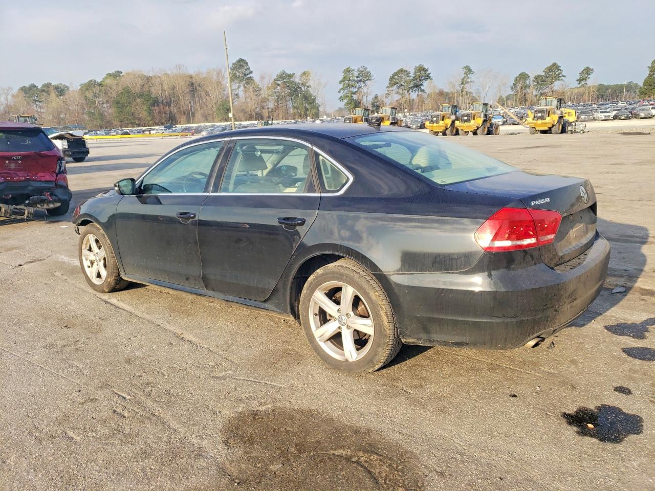 2015 Volkswagen Passat S Black vin: 1VWAS7A31FC090750