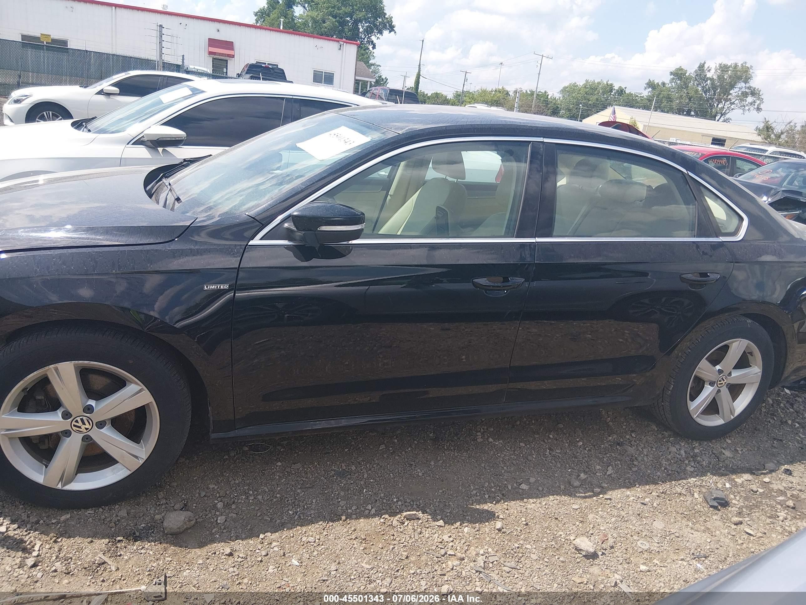 2015 Volkswagen Passat 1.8t Limited Edition Black vin: 1VWAS7A31FC112021