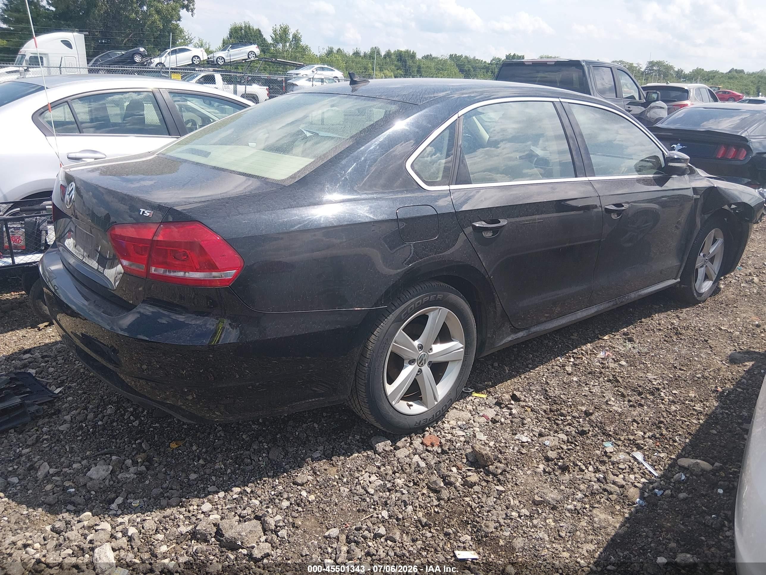 2015 Volkswagen Passat 1.8t Limited Edition Black vin: 1VWAS7A31FC112021