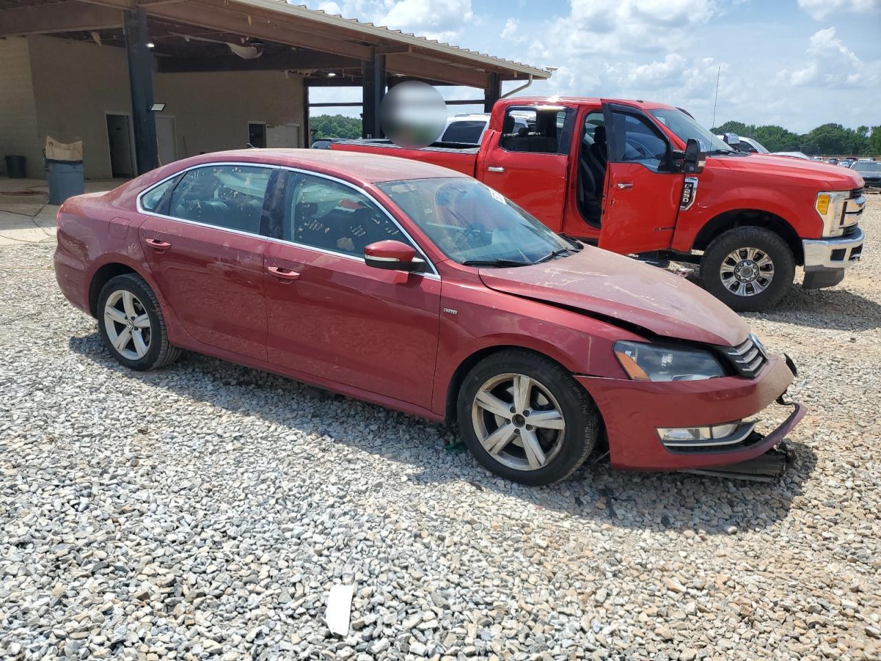 2015 Volkswagen Passat S Maroon vin: 1VWAS7A31FC117929