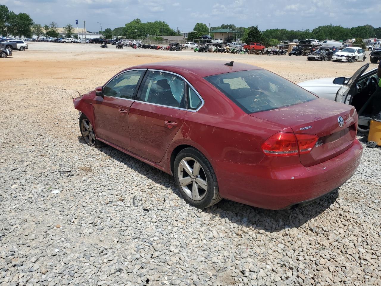 2015 Volkswagen Passat S Maroon vin: 1VWAS7A31FC117929
