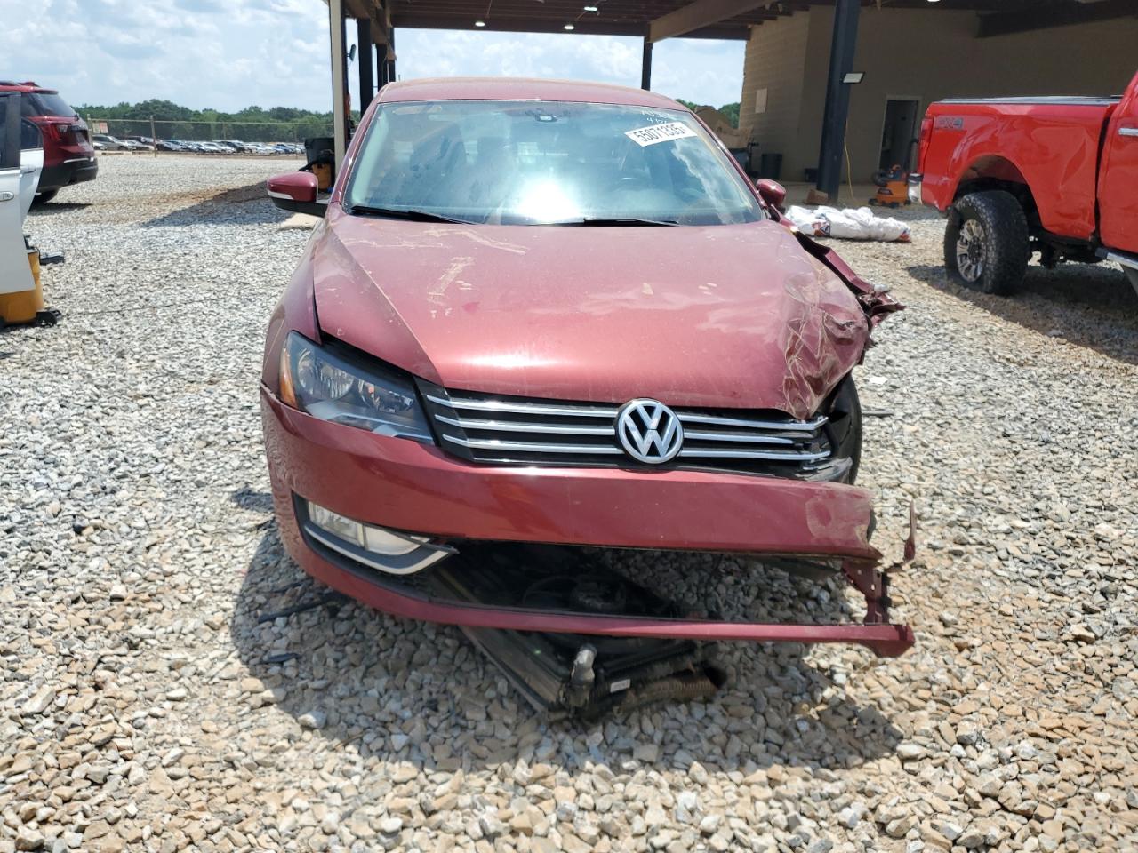2015 Volkswagen Passat S Maroon vin: 1VWAS7A31FC117929