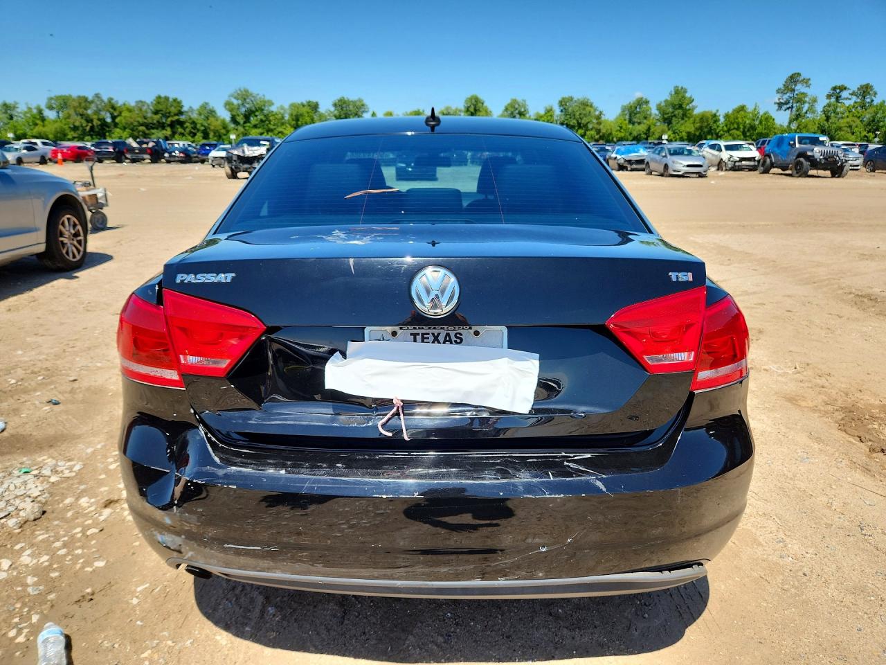 2015 Volkswagen Passat S Black vin: 1VWAS7A31FC120877