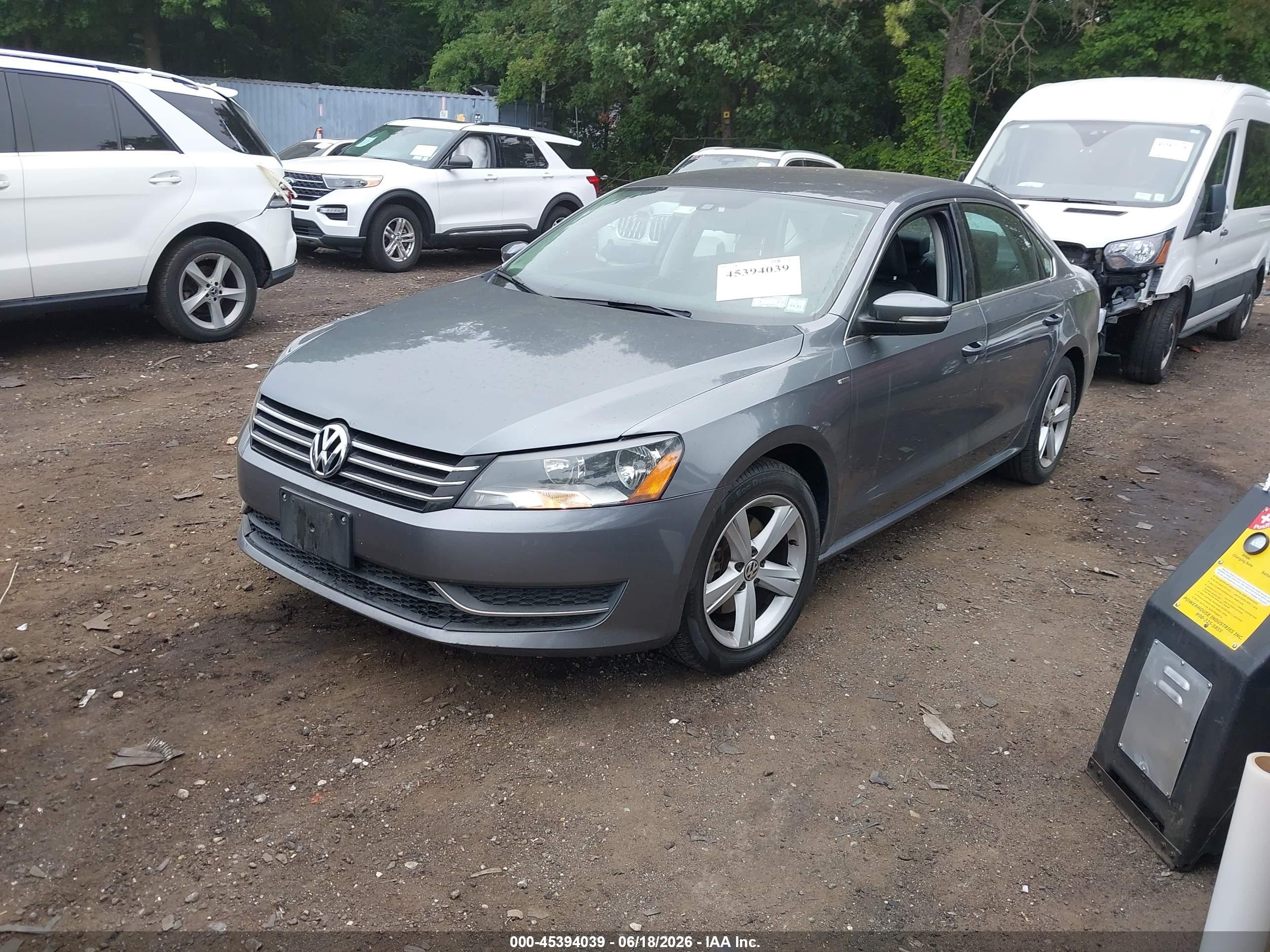 2014 Volkswagen Passat 1.8t Wolfsburg Edition Gray vin: 1VWAS7A32EC034346