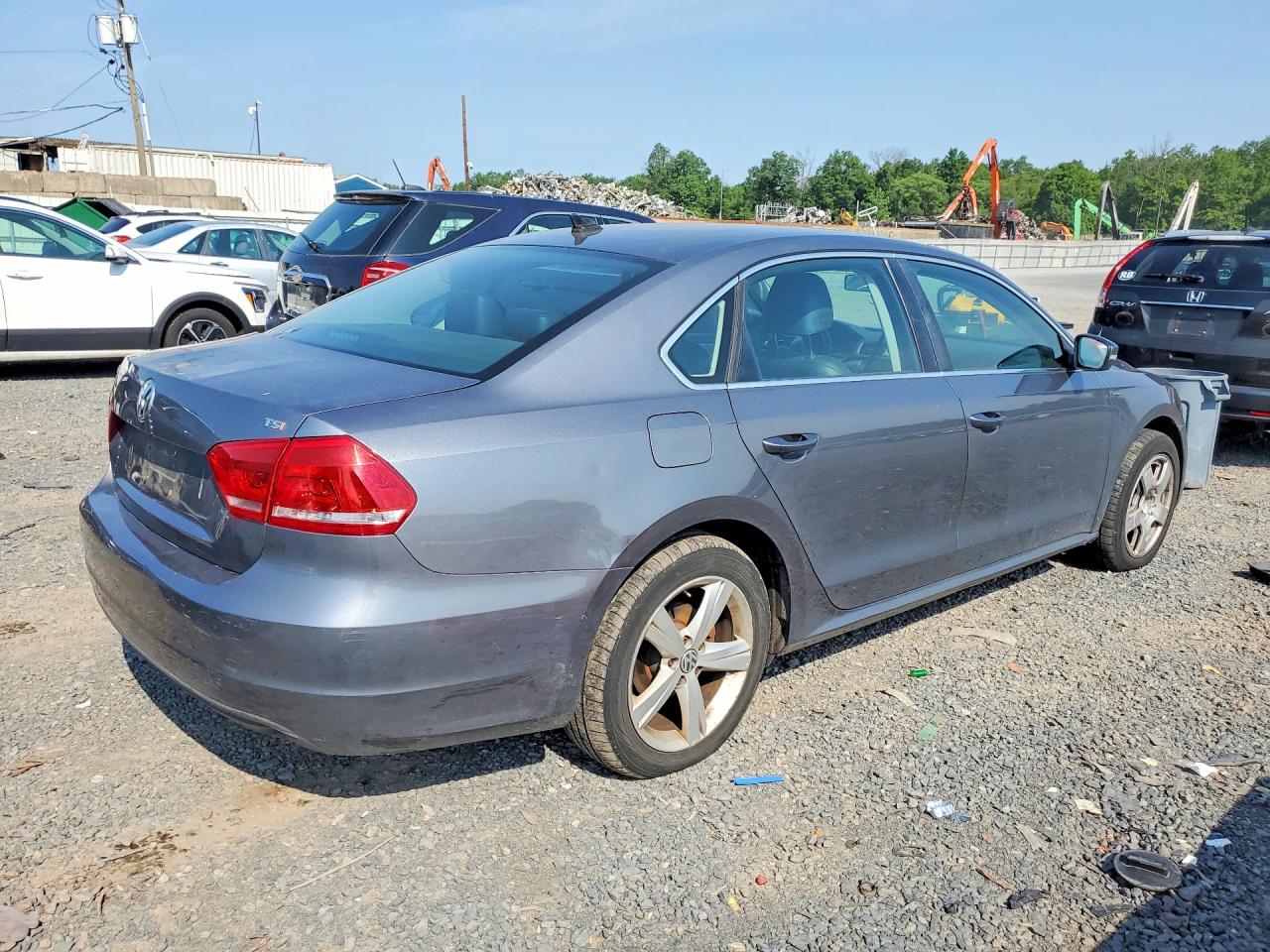 2014 Volkswagen Passat S Серый vin: 1VWAS7A32EC041779