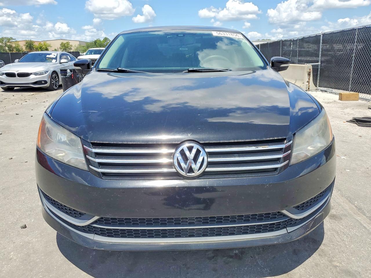 2014 Volkswagen Passat S Черный vin: 1VWAS7A32EC100331
