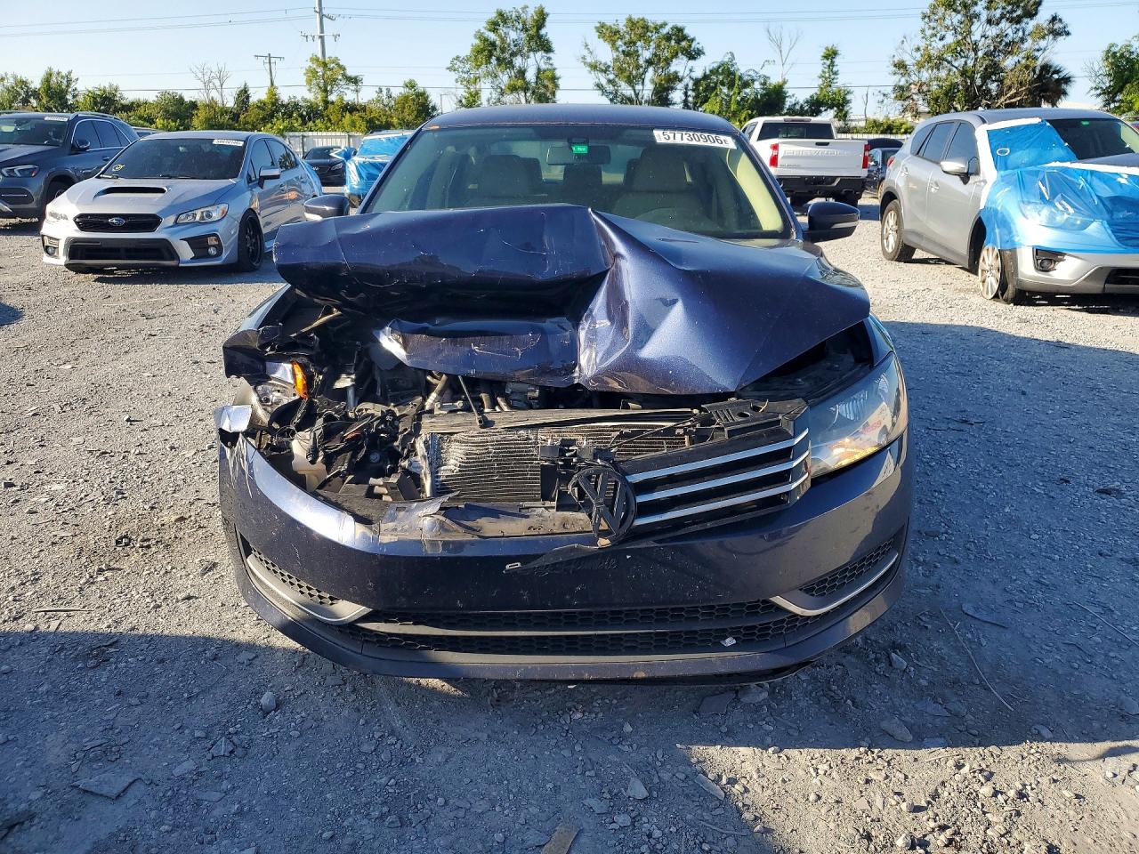 2014 Volkswagen Passat Синий vin: 1VWAS7A32EC119137