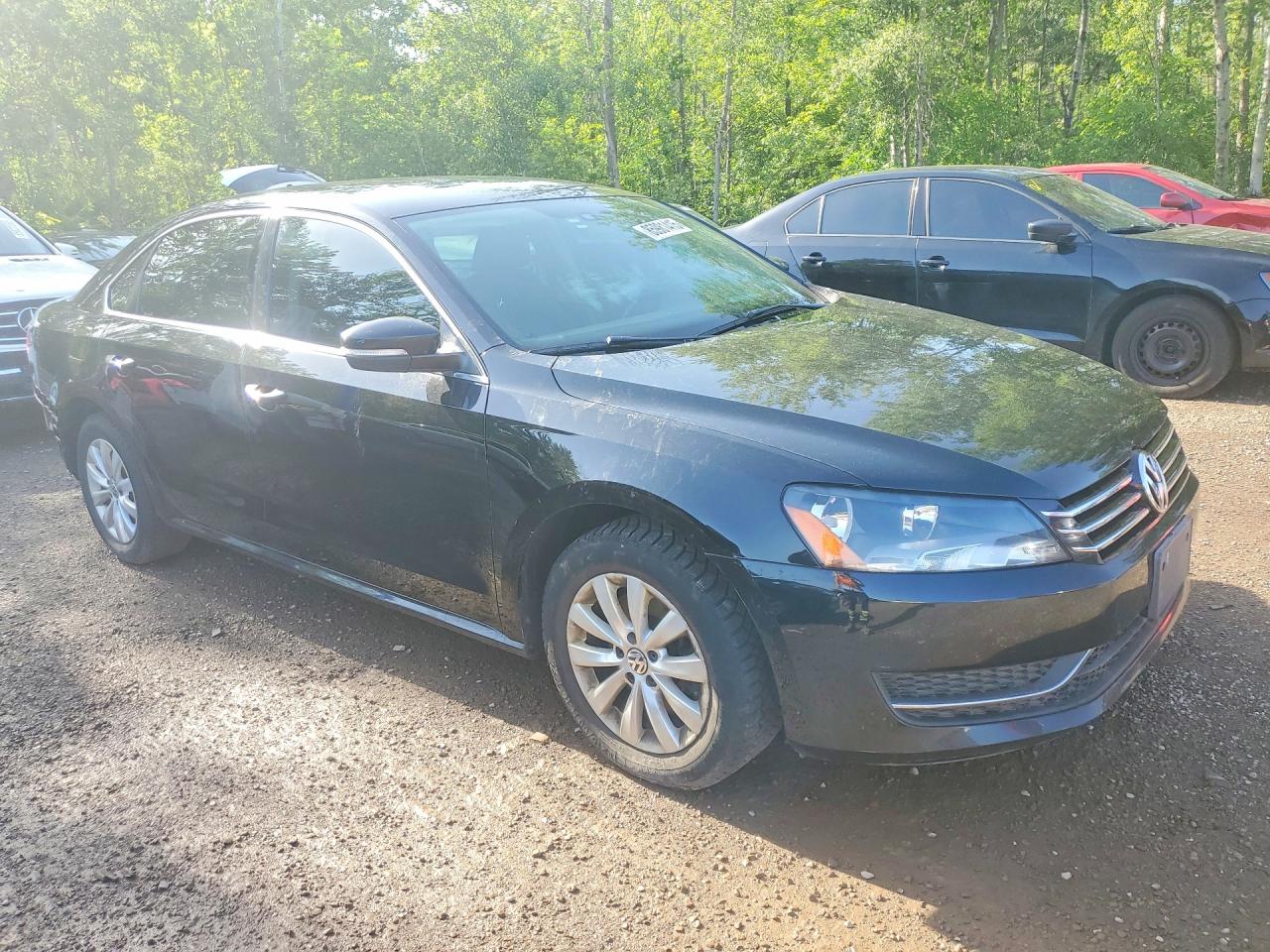 2015 Volkswagen Passat S Black vin: 1VWAS7A32FC104039
