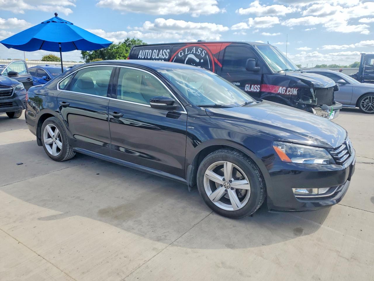 2015 Volkswagen Passat S Black vin: 1VWAS7A32FC112321