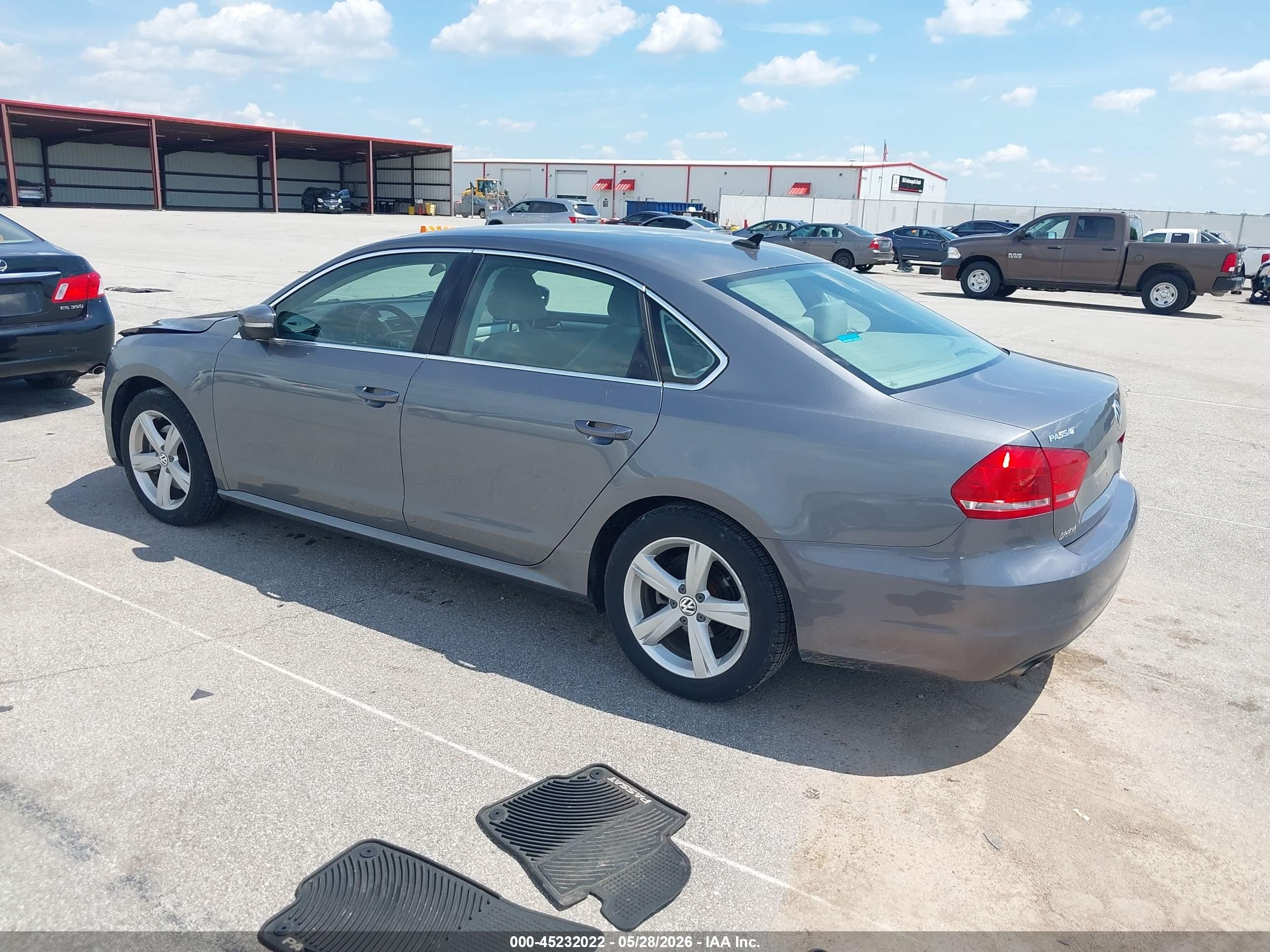 2015 Volkswagen Passat 1.8t Limited Edition Gray vin: 1VWAS7A32FC113145