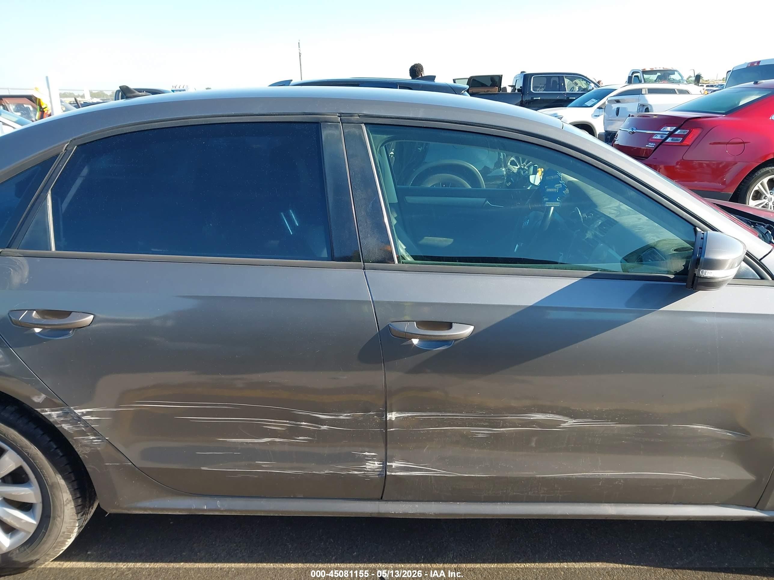 2014 Volkswagen Passat 1.8t Wolfsburg Edition Gray vin: 1VWAS7A33EC120443