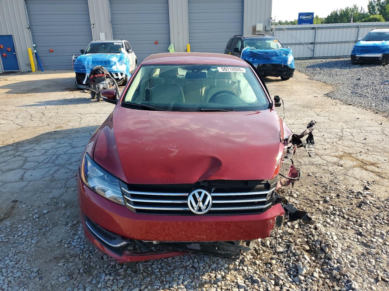2015 Volkswagen Passat S Бордовый vin: 1VWAS7A33FC056020