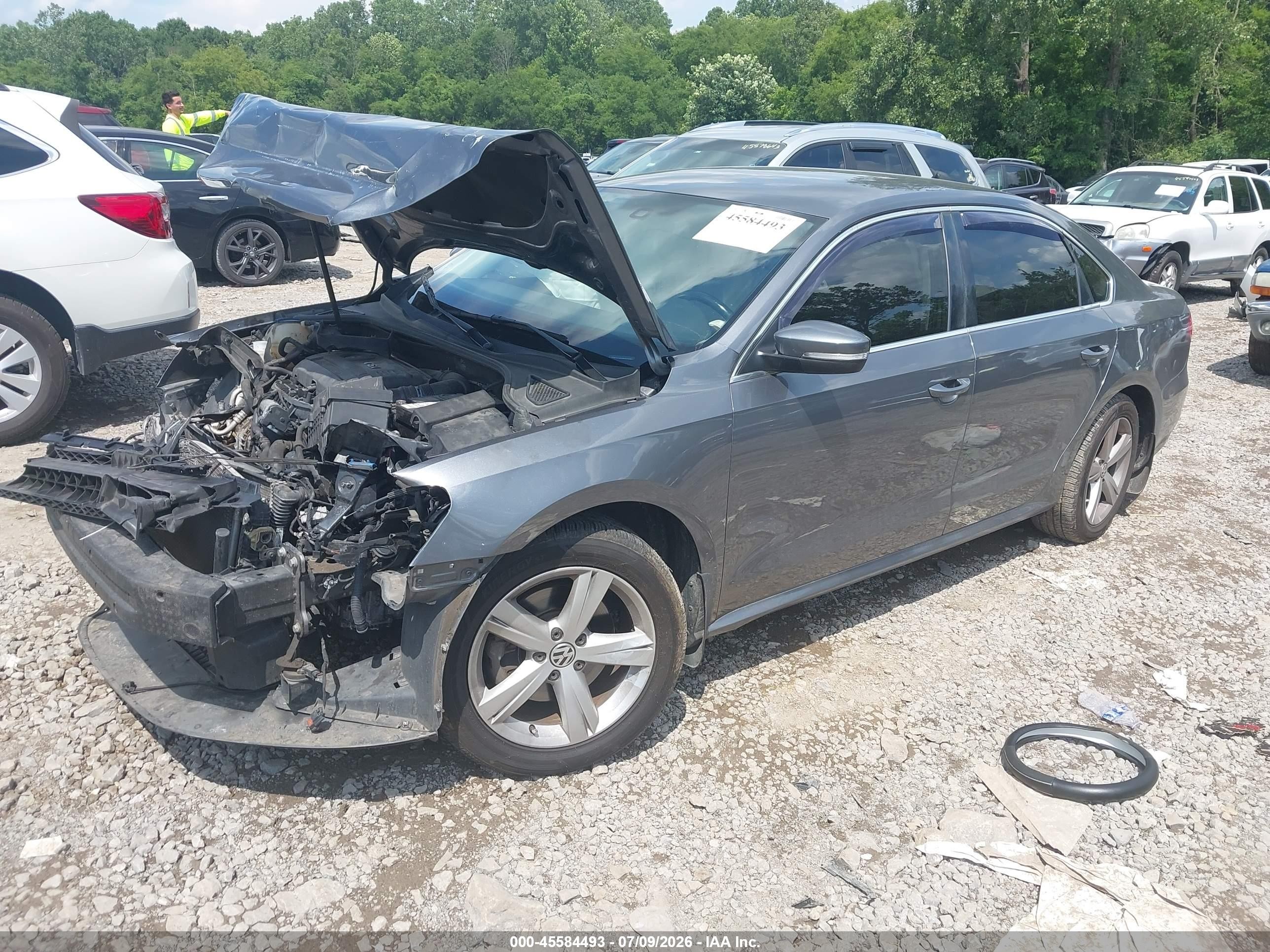 2015 Volkswagen Passat 1.8t Limited Edition Gray vin: 1VWAS7A33FC074551
