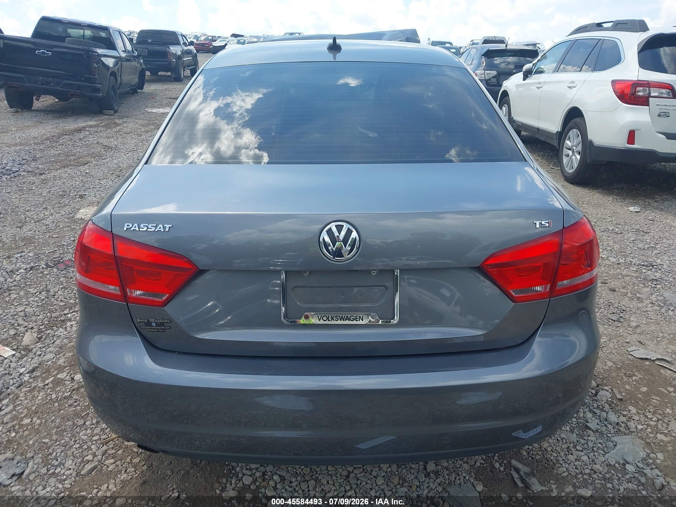 2015 Volkswagen Passat 1.8t Limited Edition Gray vin: 1VWAS7A33FC074551